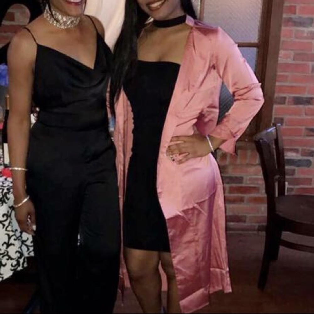 Pink satin jacket